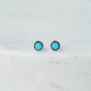 NEW Opal & Silver Earrings